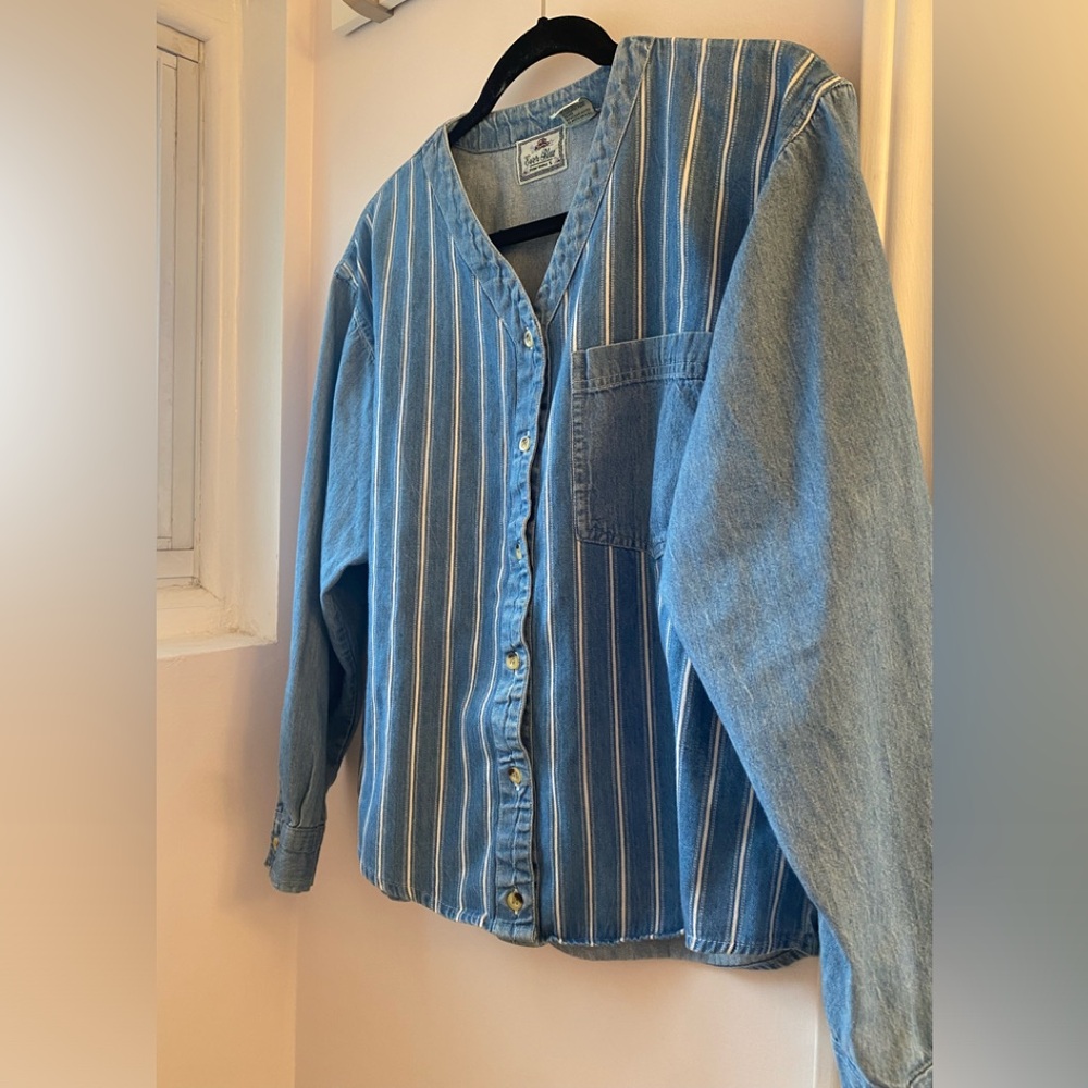 Striped Vintage Baseball Blouse